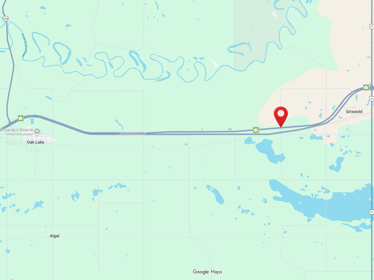 Map of collision site
